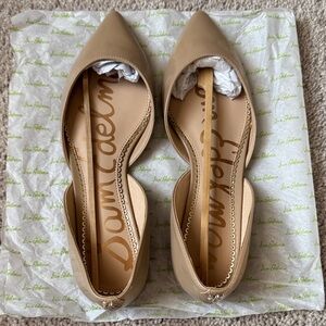 Sam Edelman Beige Pointed Flats